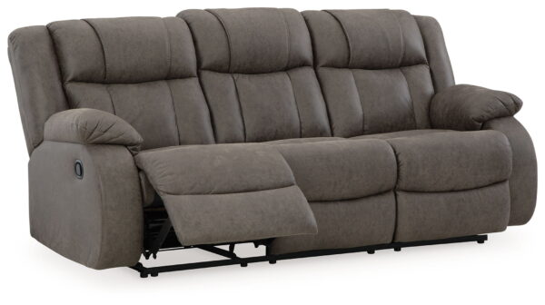 First Base - Gunmetal - Reclining Sofa - Image 3