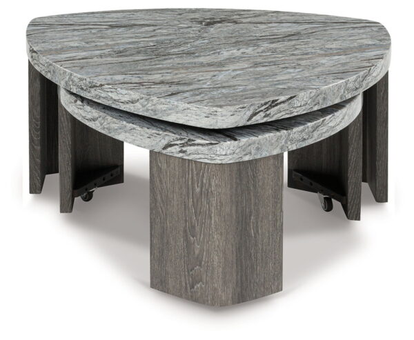 Surmour - Gray / Brown - Stacked Cocktail Table - Image 2