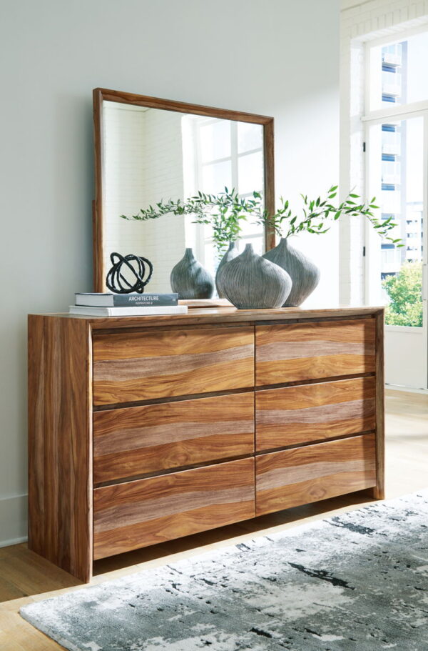 Dressonni - Brown - Dresser And Mirror - Image 3