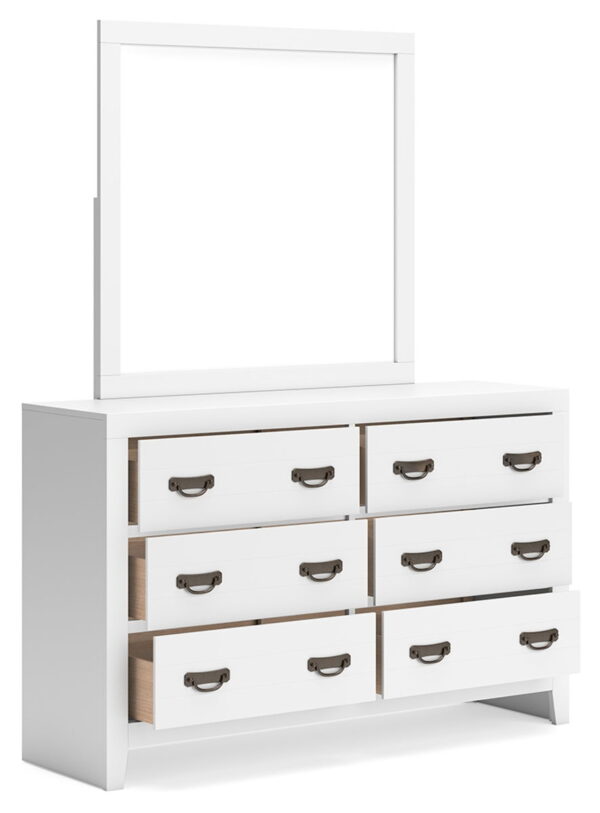 Binterglen - White - Dresser And Mirror - Image 2