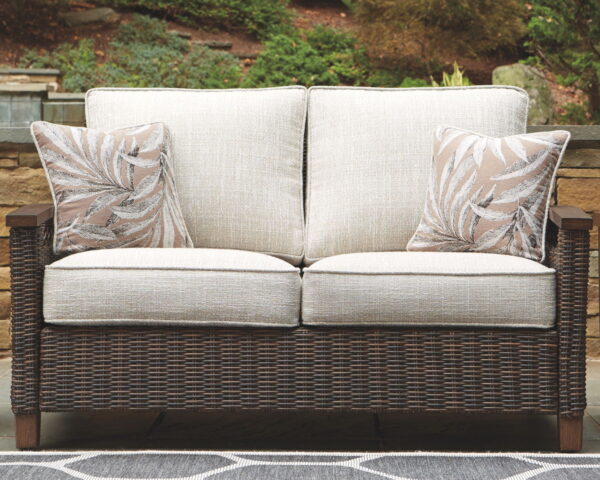 Paradise Trail - Medium Brown - Loveseat w/Cushion - Image 3