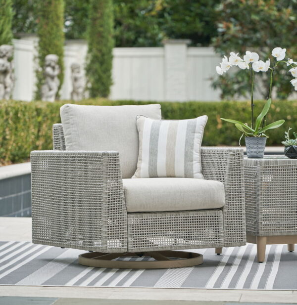 Seton Creek - Gray - Swivel Lounge With Cushion - Image 4