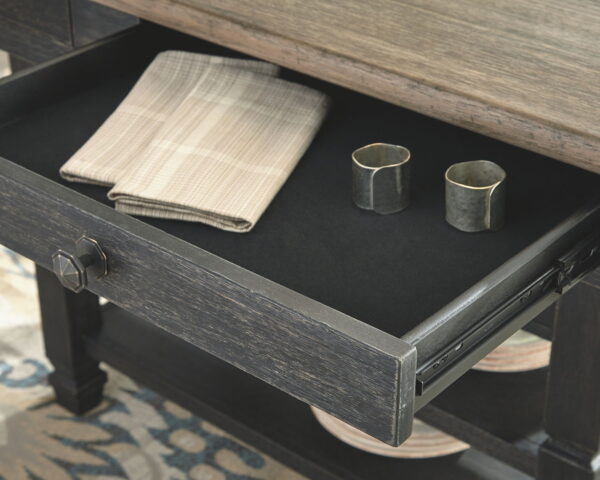 Tyler Creek - Black / Gray - Rectangular Dining Room Counter Table - Image 3