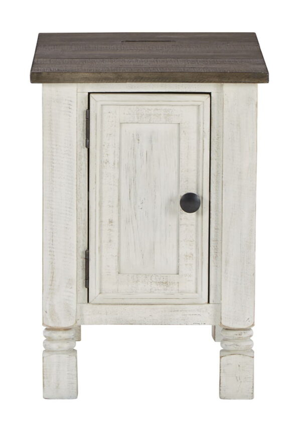 Havalance - White / Gray - Chair Side End Table - Image 4