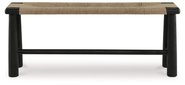 Acerman - Black / Natural - Accent Bench - Image 2