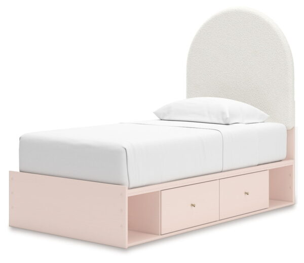 Wistenpine - Upholstered Panel Bed With Storage - Image 4