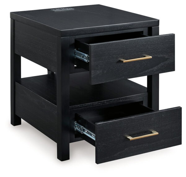 Winbardi - Black - Rectangular End Table - Image 3