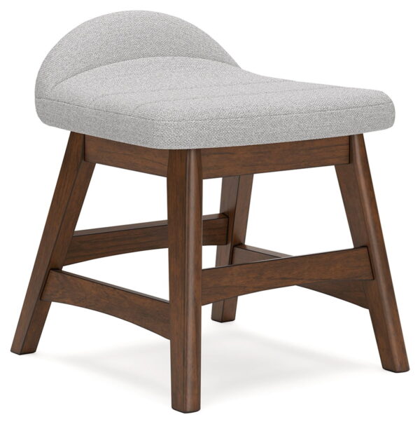 Lyncott - Light Gray / Brown - Home Office Desk Chair - Image 3