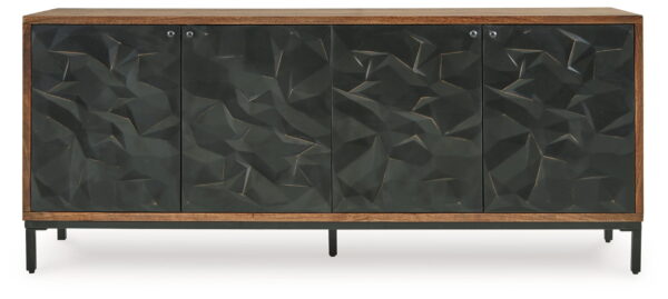 Dorannby - Black / Brown - Accent Cabinet - Image 3
