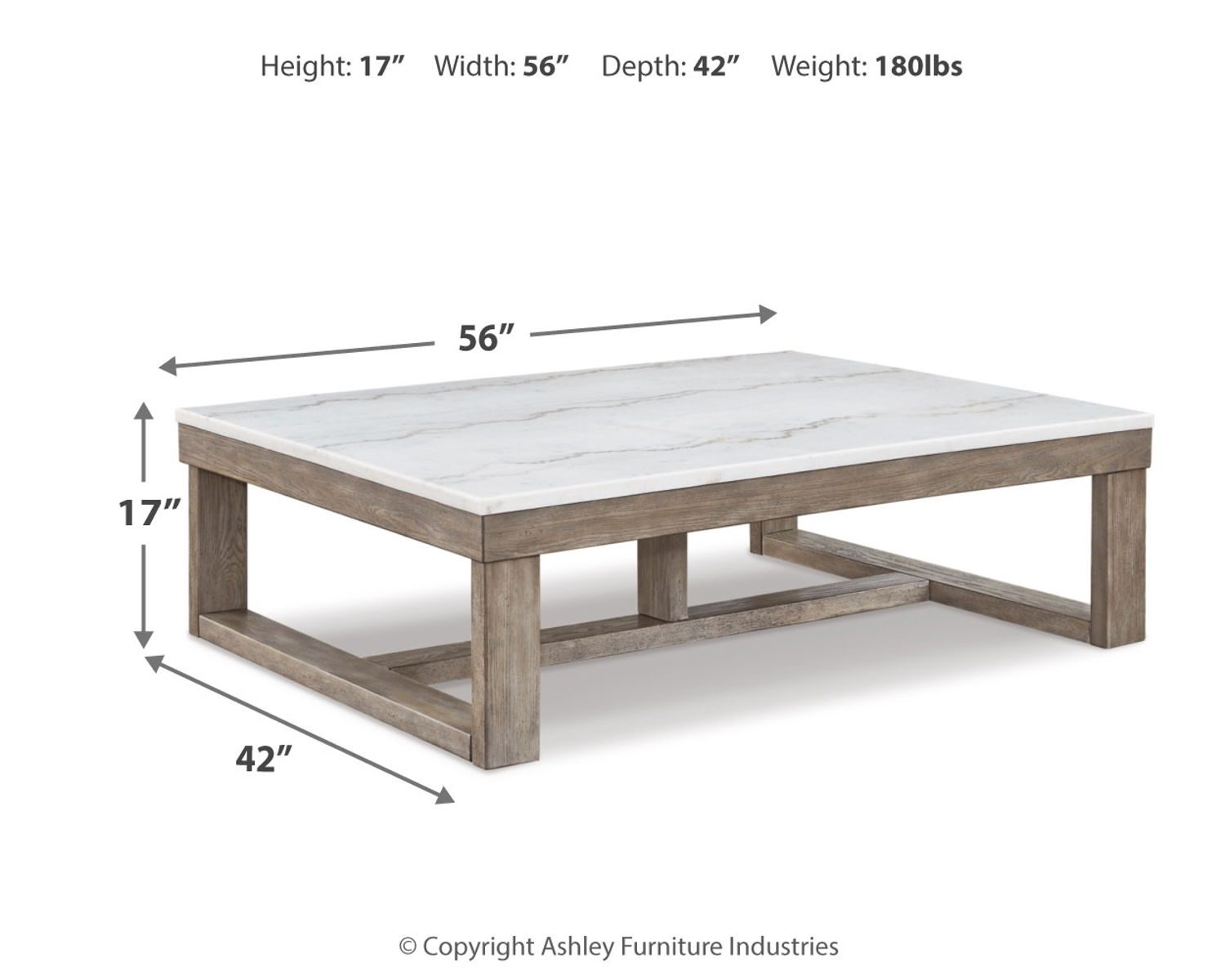 Loyaska - Brown / Ivory - Rectangular Cocktail Table - Image 4