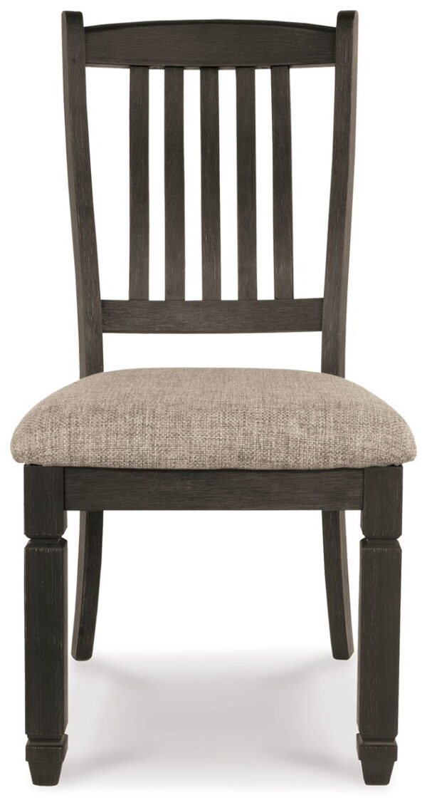Tyler Creek - Black / Grayish Brown - Dining UPH Side Chair (Set of 2) - Slatback - Image 2