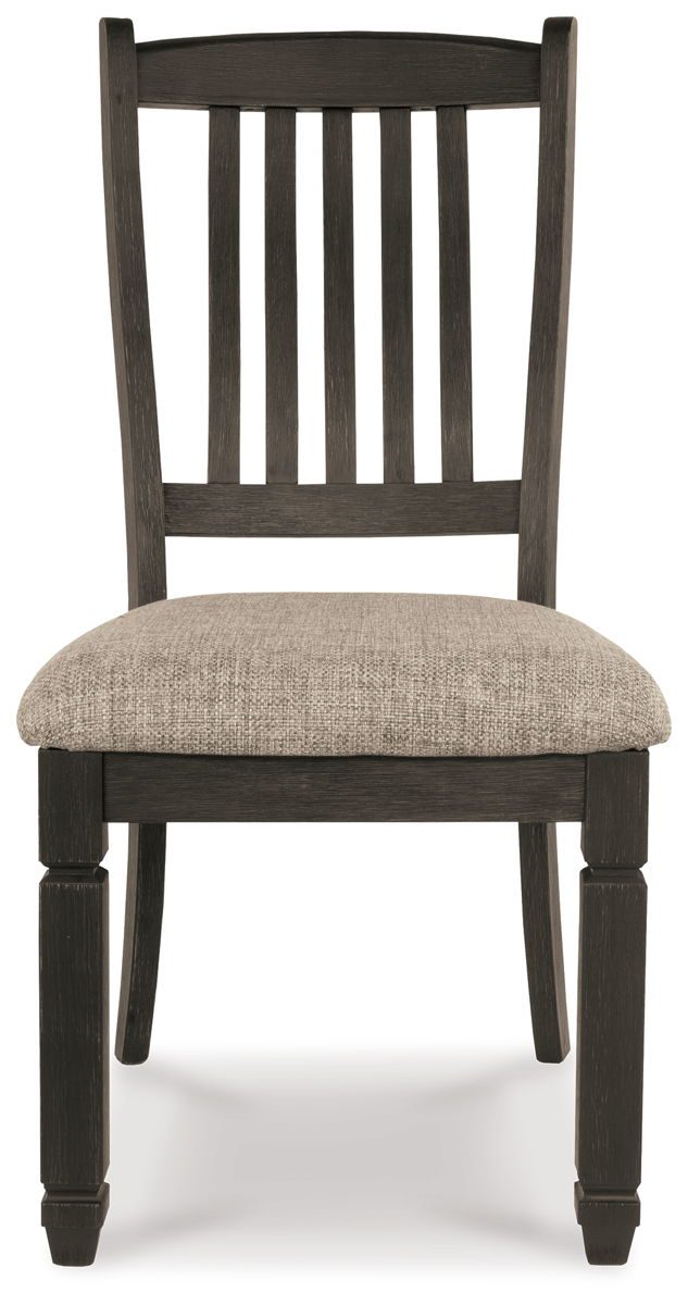 Tyler Creek - Black / Grayish Brown - Dining UPH Side Chair (Set of 2) - Slatback - Image 2