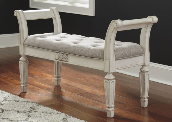Realyn - Antique White - Accent Bench - Image 4