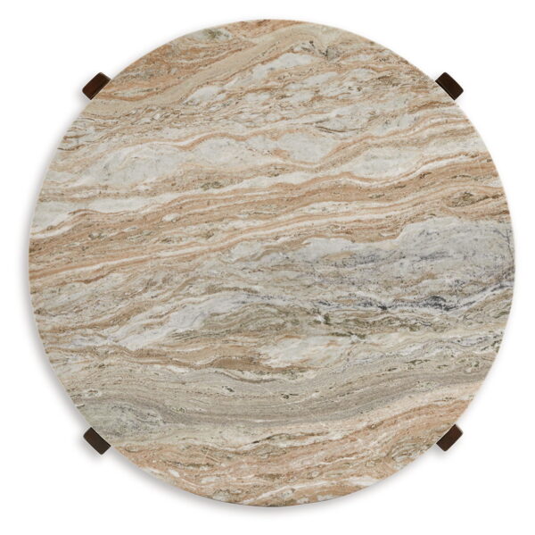 Tanidore - Warm Brown - Round Cocktail Table - Image 2