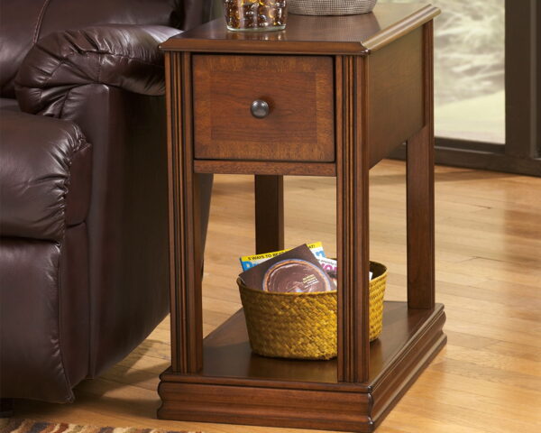 Breegin - Brown - Chair Side End Table - Removable Tray - Image 2