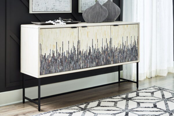 Freyton - White / Gray - Accent Cabinet - Image 4