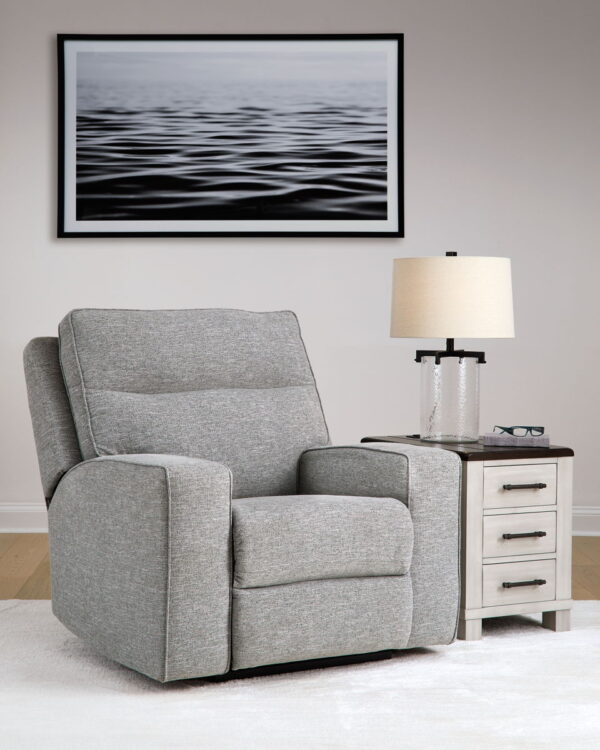 Biscoe - Pewter - Power Recliner /Adj Headrest - Image 4