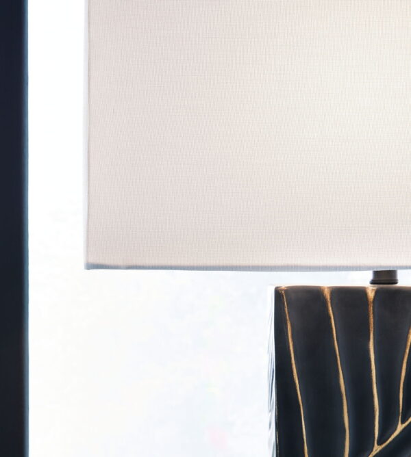 Bartlen - Black / Gold Finish - Poly Table Lamp - Image 4