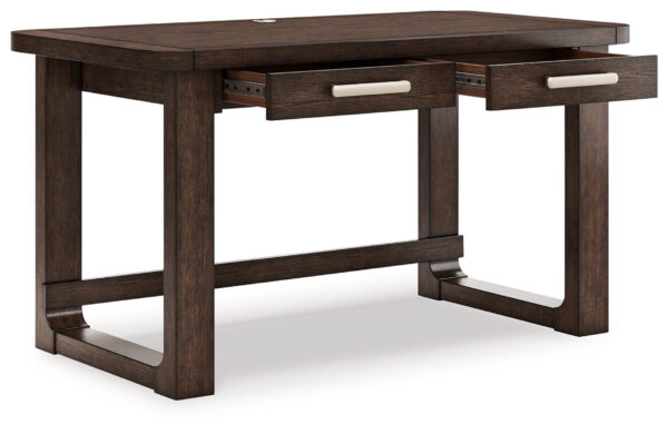 Breckington - Dark Brown - Home Office Desk - Image 2