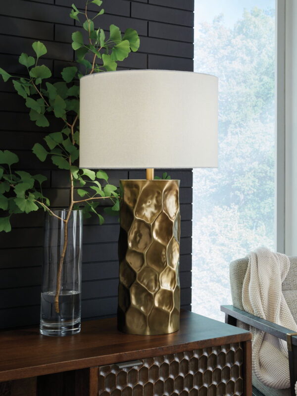 Marshawn - Gold Finish - Metal Table Lamp - Image 2
