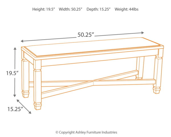 Bolanburg - Beige - Large UPH Dining Room Bench - Image 2