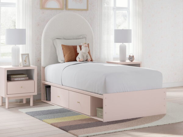Wistenpine - Upholstered Panel Bed With Storage - Image 9