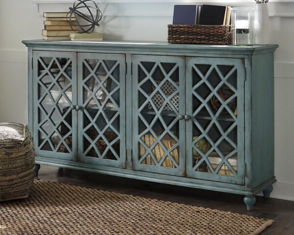Mirimyn - Antique Teal - Accent Cabinet - Vintage Finish - Image 3