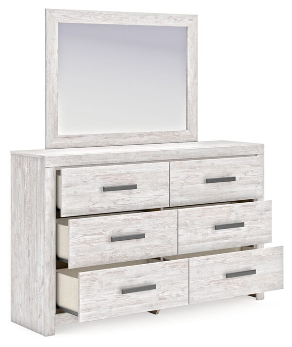 Cayboni - Whitewash - Dresser And Mirror - Image 3