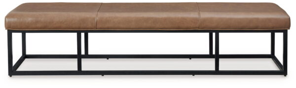 Joston - Caramel - Accent Bench - Image 3