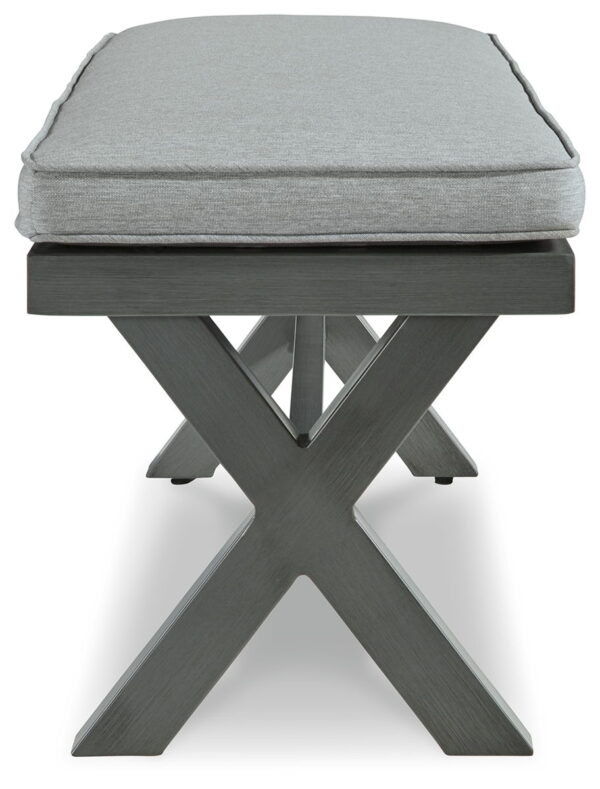 Elite Park - Gray - Bench With Cushion - Image 3