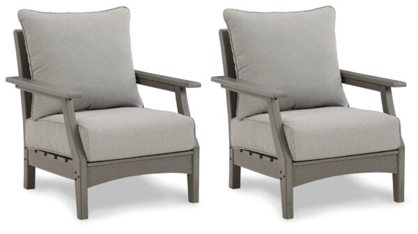 Visola - Gray - Lounge Chair w/Cushion (Set of 2) - Image 4
