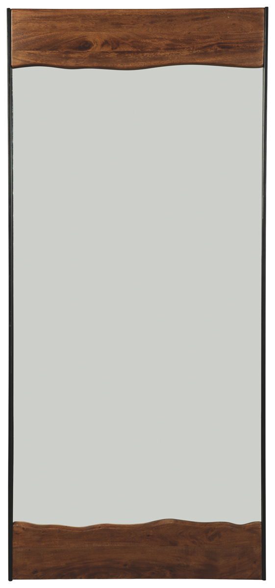 Panchali - Brown / Black - Floor Mirror - Image 4