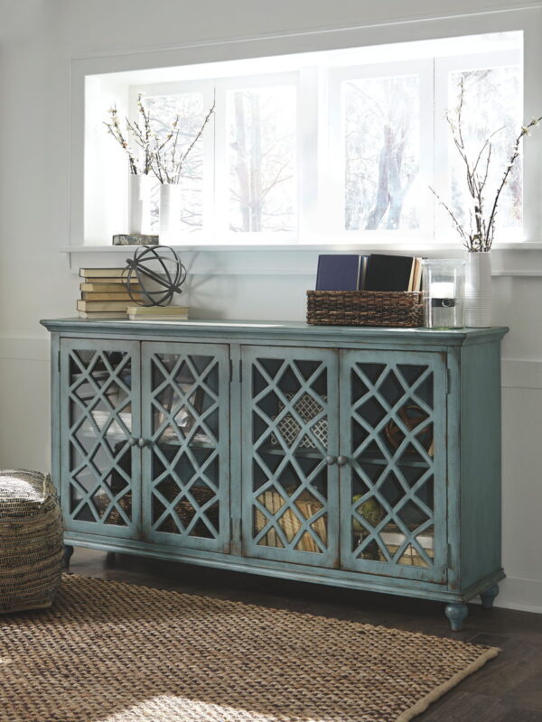 Mirimyn - Antique Teal - Accent Cabinet - Vintage Finish - Image 2