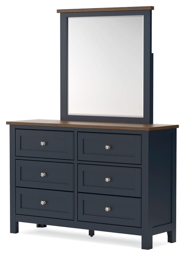 Landocken - Brown / Blue - Dresser and Mirror - Image 3