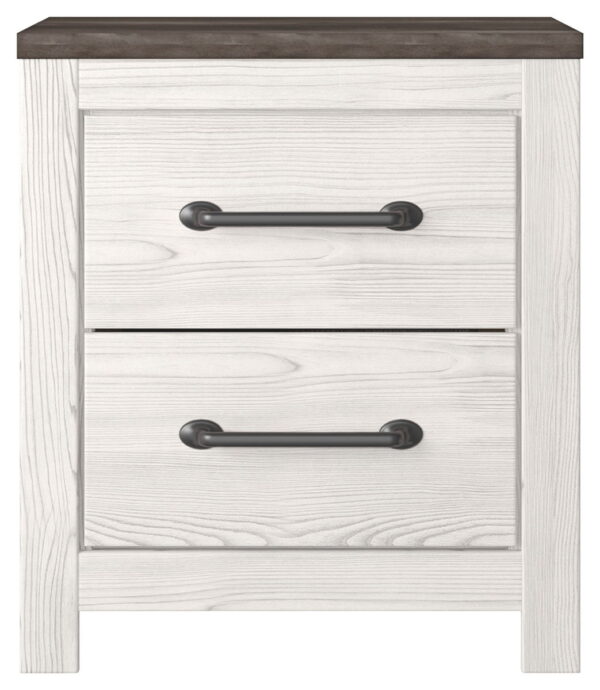 Gerridan - White / Gray - Two Drawer Night Stand - Image 3