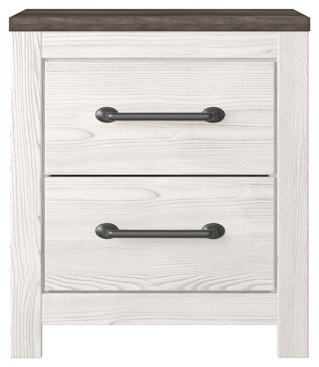 Gerridan - White / Gray - Two Drawer Night Stand - Image 3