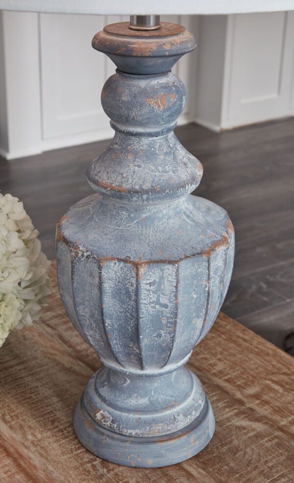 Cylerick - Antique Blue - Terracotta Table Lamp - Image 2