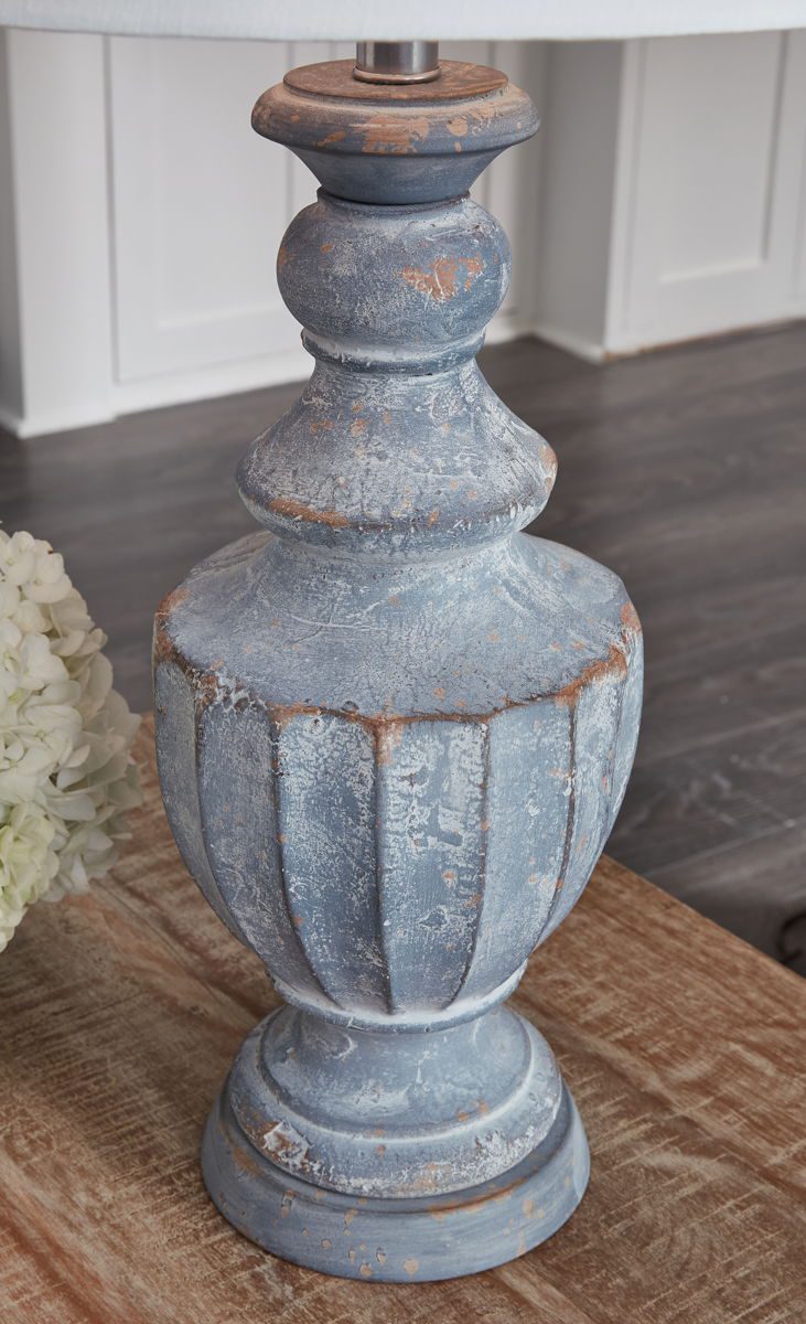 Cylerick - Antique Blue - Terracotta Table Lamp - Image 2