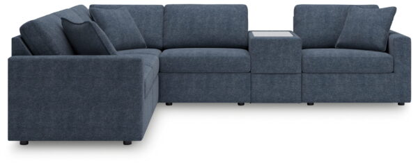 Modmax - Ink - 6-Piece Sectional With Storage Console - Fabric - Image 4
