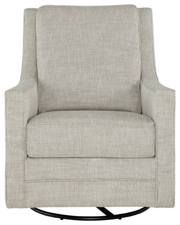 Kambria - Fog - Swivel Glider Accent Chair - Image 2
