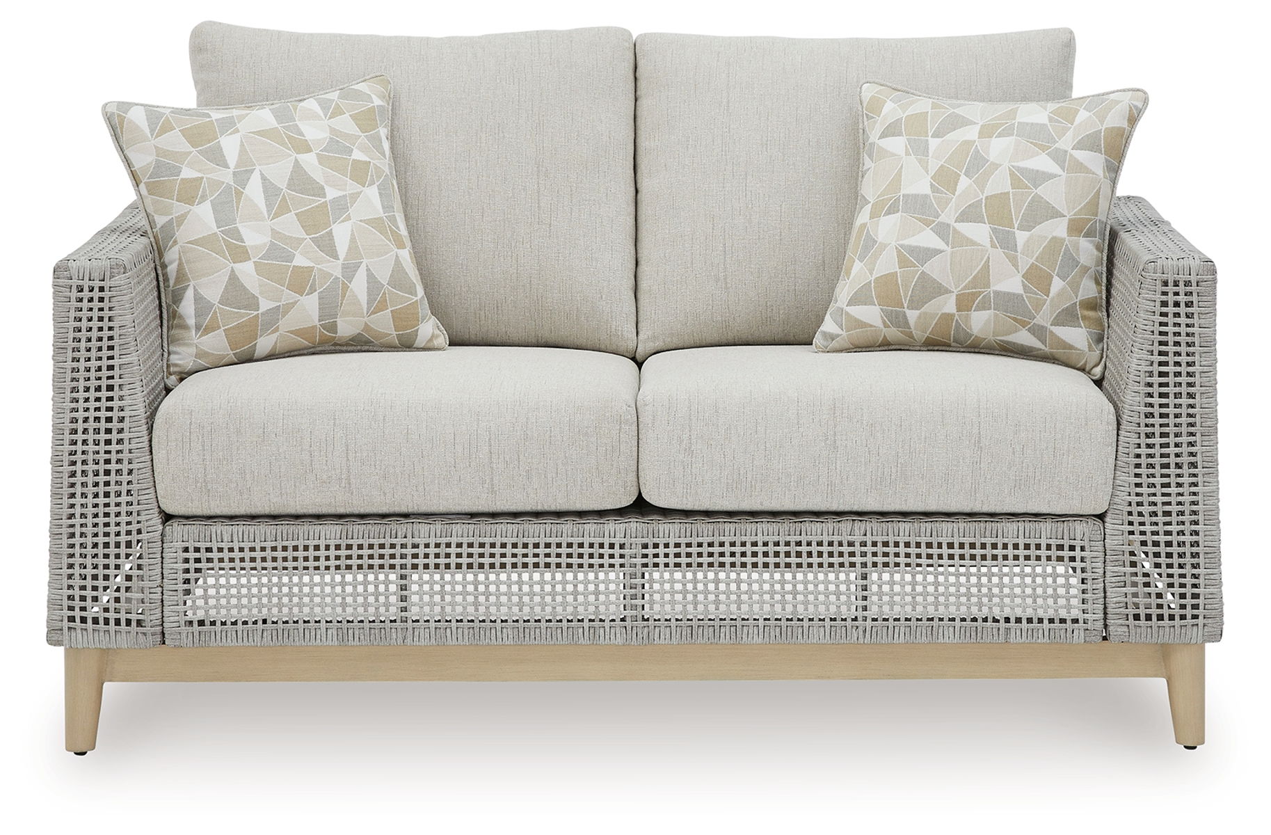 Seton Creek - Gray - Loveseat With Cushion - Image 3