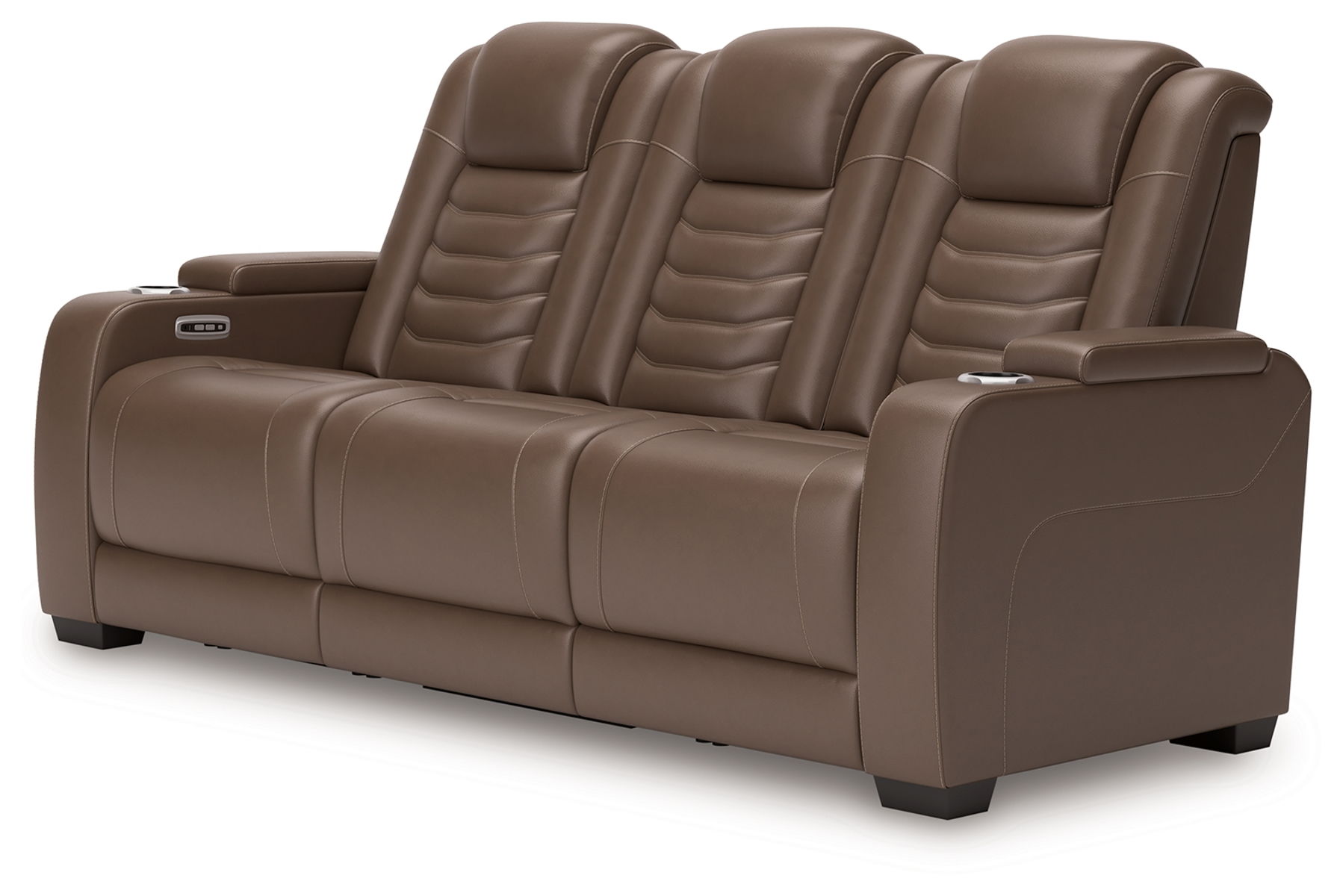 High Impact - Tobacco - Power Reclining Sofa / Adj Headrest - Image 4