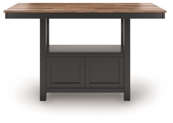 Wildenauer - Brown / Black - Rectangular Dining Room Counter Table - Image 3