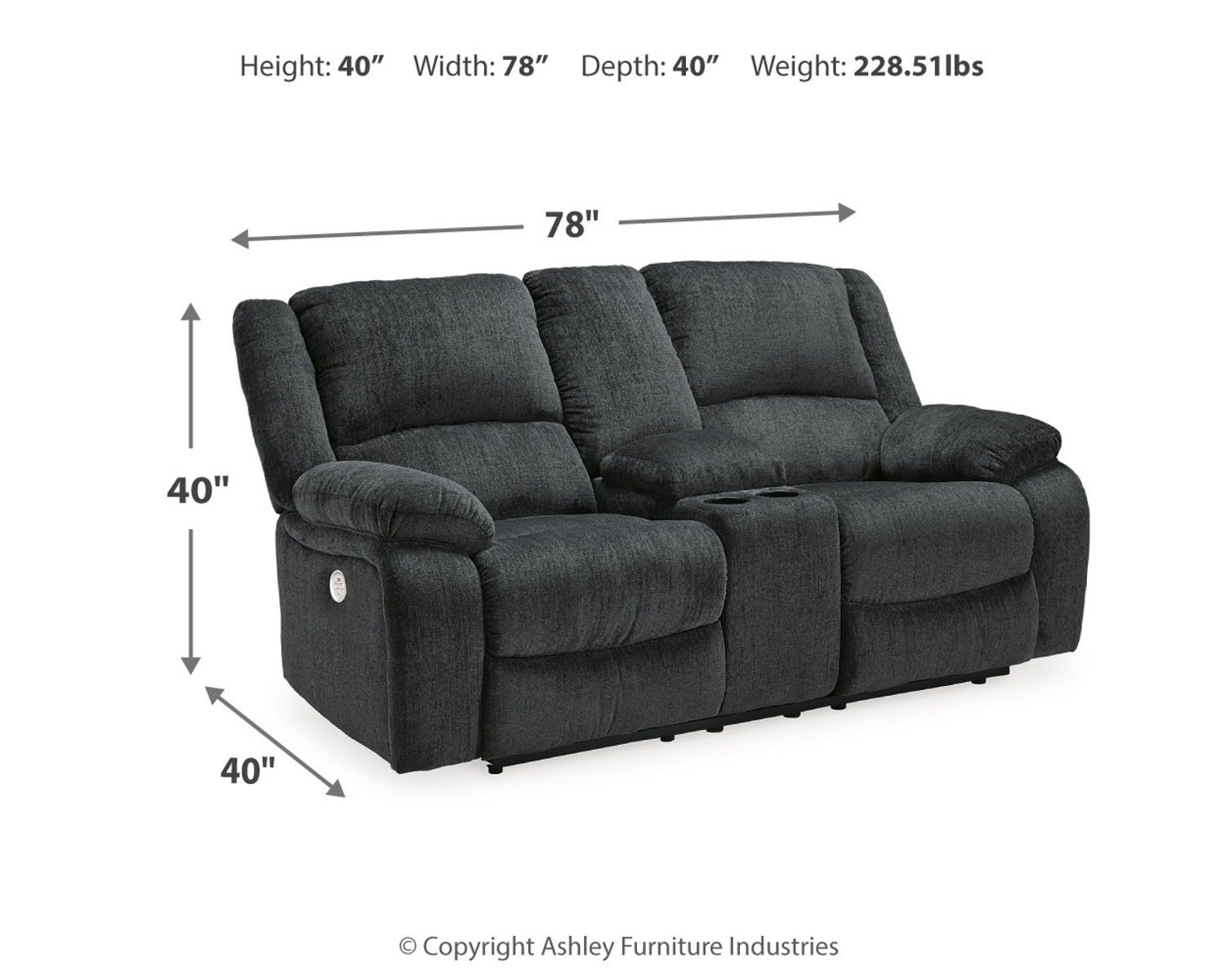 Draycoll - Reclining Loveseat - Image 6