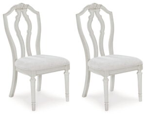 Montelaine - Antique White - Dining Upholstered Side Chair (Set of 2)