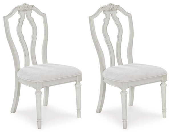 Montelaine - Antique White - Dining Upholstered Side Chair (Set of 2)