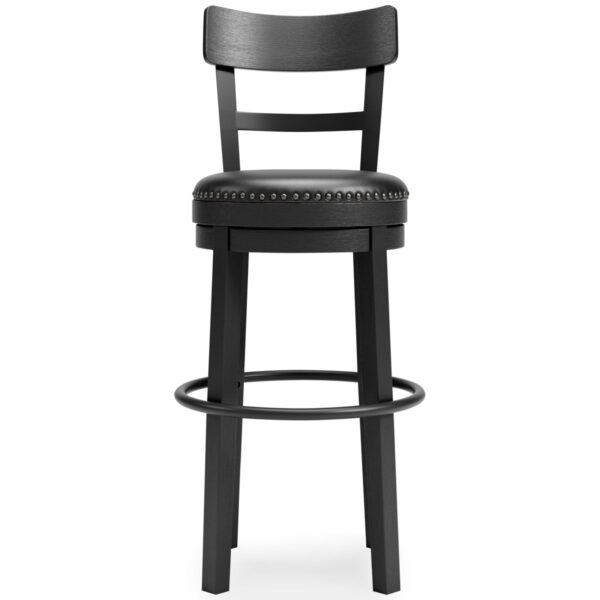 Valebeck - Tall Upholstered Swivel Barstool - Image 3