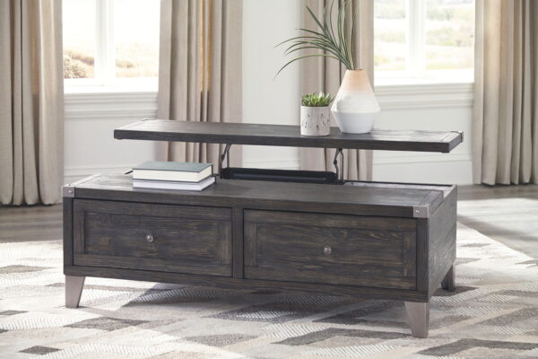 Todoe - Dark Gray - Lift Top Cocktail Table - Image 4