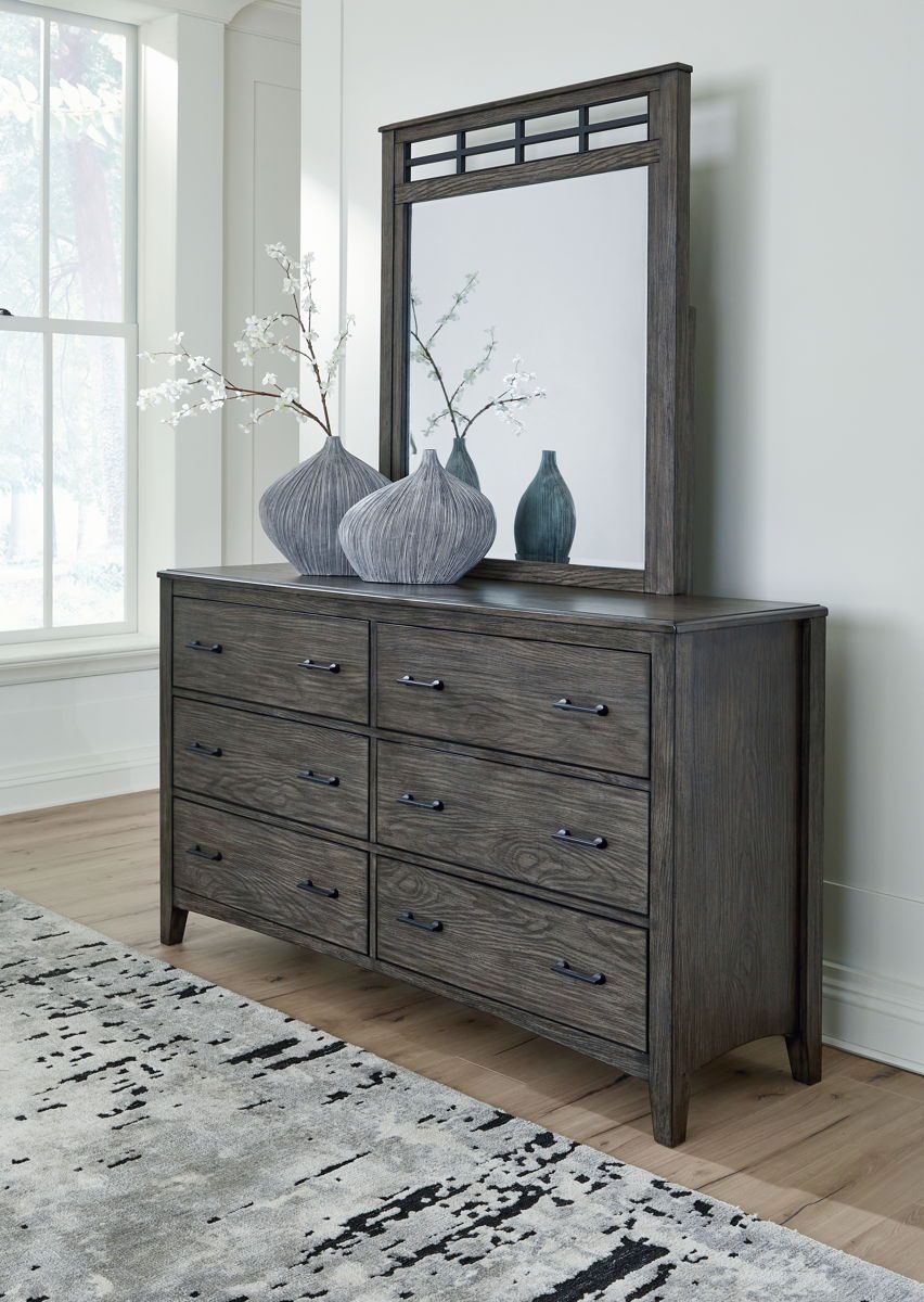 Montillan - Grayish Brown - Dresser And Mirror - Image 2
