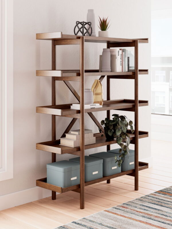 Lyncott - Brown - Bookcase - Image 3